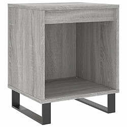 Maison Chic Table de chevet,Table de nuit,Table d'appoint pour salon sonoma gris 40x35x50 cm bois d’ingénierie -MN99538