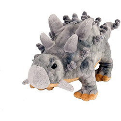 Wild Republic peluche dinosaure ankylosaures de 25 cm gris