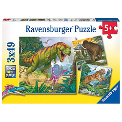 Ravensburger - 09358 8 - Puzzle - Les Maîtres de La Préhistoire - 3X 49 Pièces 