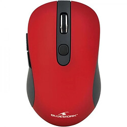 Bluestork Souris Sans Fil - 2,4 GHz - bouttons - Rouge