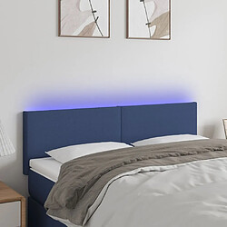 Maison Chic Tête de lit scandinave à LED,meuble de chambre Crème 144x5x78/88 cm Tissu -MN23606