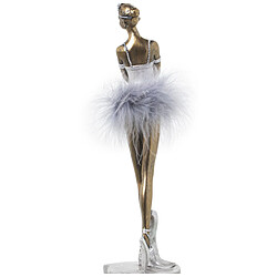 Figurine Décorative Alexandra House Living Blanc Argenté Acrylique Plastique Mélamine Ballerine pas cher