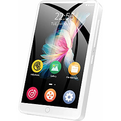 Vendos85 Lecteur MP3 et MP4 de 3,5 pouce Bluetooth WiFi 3,5 blanc