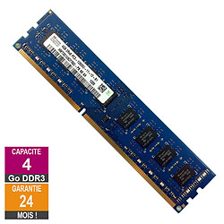 Barrette Mémoire 4Go RAM DDR3 Hynix HMT351U6CFR8C-PB PC3-12800U 1600MHz 2Rx8 · Reconditionné PC3-12800 - 1600MHz