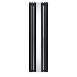 Monstershop Radiateur à Colonne Ovale avec Miroir - 1800mm x 500mm – Gris Anthracite