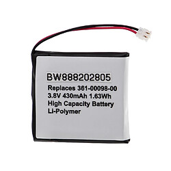 vhbw Batterie remplacement pour Garmin 361-00098-00 pour smartwatch montre connectée bracelet fitness (430mAh, 3,8V, Li-polymère) 