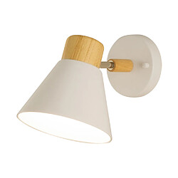 Universal Applique murale en bois 10W Trois-Couleur Rotant à 90 ° Applique Blanc Applique murale en bois, lampe murale rotative simple et créative de 10W tripo-couleur, en rotation de 90 °, de luxe lumineux salon à la chambre escalier balcon alléle lecture lampe murale, blanc