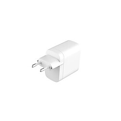 Tiger Power Chargeur Secteur Gan 65W 2 Ports Ubs-C Usb-C Blanc