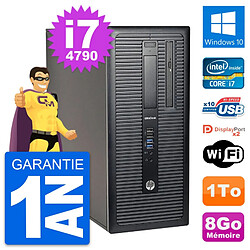 PC Tour HP EliteDesk 800 G1 Intel i7-4790 RAM 8Go Disque Dur 1To Windows 10 Wifi - Occasion