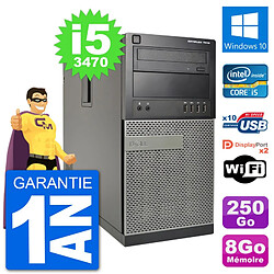 PC Tour Dell 7010 Intel Core i5-3470 RAM 8Go Disque Dur 250Go Windows 10 Wifi · Occasion 