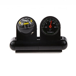 boussole Voiture,Car Compass 2 En 1 Boussole Voiture Voyage Bateau Cadran Thermomètre en ABS