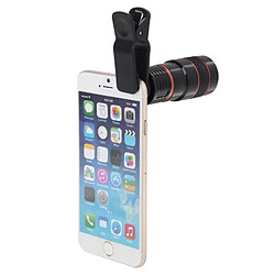 Acheter Wewoo Pour iPhone et Samsung noir HTC autres téléphones mobiles 8X Zoom Télescope Téléobjectif Lentille avec Clip,