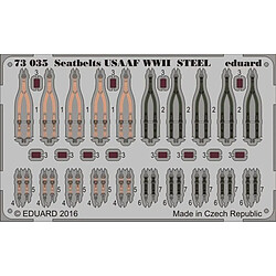 Seatbelts USAAF WWII STEEL - 1:72e - Eduard Accessories 