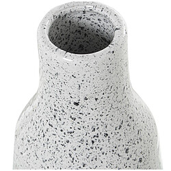 Vase Alexandra House Living Blanc Argenté Céramique 13 x 13 x 37 cm