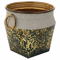 Cache-pot Alexandra House Living Or Fer 27 x 25 x 27 cm 