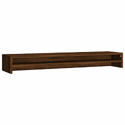 vidaXL Support de moniteur Chêne marron 100x24x13 cm Bois d'ingénierie