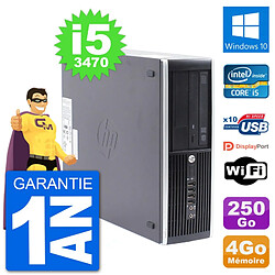 PC HP Compaq Pro 6300 SFF Intel i5-3470 RAM 4Go Disque Dur 250Go Windows 10 Wifi - Occasion