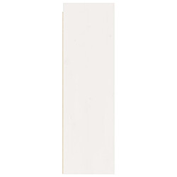 Maison Chic Lot de 2 Armoires murales,Meuble de Rangement,Armoire Suspendue Blanc 30x30x100 cm Bois de pin massif -MN64966 pas cher