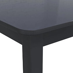 Acheter vidaXL Table de salle à manger Noir 114x71x75 cm Bois d'hévéa massif