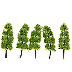 Avis Lot de 40pcs Arbres Modèles en Plastique Arbres Pagode et Ordinaire pour Paysage Modélisme Ferroviaire Echelle 1: 100 - Vert Claire Vert Foncé