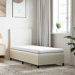 vidaXL Matelas en mousse moyennement doux 90x200 cm