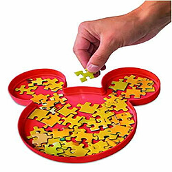 Ravensburger 17975 Accessoire de puzzle Disney Mickey Mouse Sort & go - Plateaux de tri en plastique robustes et faciles A utiliser en forme de tAte de Mickey Mouse pour puzzles jusquA 1000 piAces, Rouge pas cher