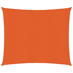 vidaXL Voile d'ombrage 160 g/m² Orange 2,5x2,5 m PEHD