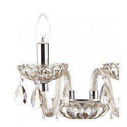 Luminaire Center Applique murale Raphael verre champagne et chrome poli 2 ampoules