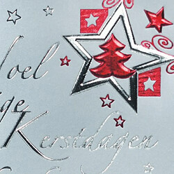 Sigel DS362 Lot de 10 Cartes de Noël 2 volets et Enveloppes Motif Silver Star pas cher