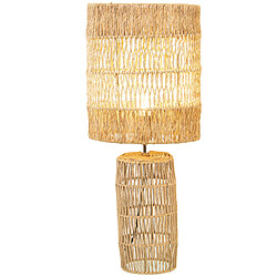 Lampe de bureau Alexandra House Living Marron Rotin Fibre naturelle 40 W 25 x 210 x 60 cm