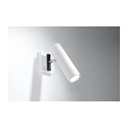 Luminaire Center Applique murale DIREZIONE acier blanc 1 ampoule