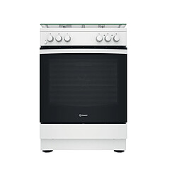 Cuisinière mixte a 69l 4 feux blanc - IS67M5KCW/FR - INDESIT