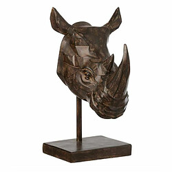 Paris Prix Statue Déco en Résine Rhinocéros 44cm Marron 