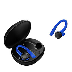 Universal YH-Wireless Bluetooth 5.0 casque In-auriculaire Microphone intégré avec boîtier de charge (bleu) 