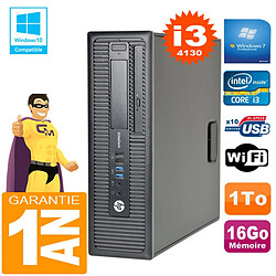 PC HP EliteDesk 800 G1 SFF Core I3-4130 16Go Disque 1 To Graveur DVD Wifi W7 · Occasion 