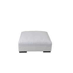 Paris Prix Pouf Carré Design Monaco 105cm Blanc