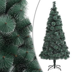 vidaXL Sapin de Noël artificiel avec support Vert 120 cm PET 