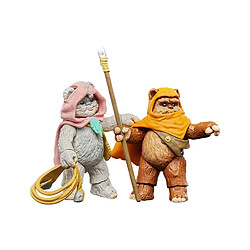 Hasbro Star Wars : Ewoks Vintage Collection - Figurines Wicket W Warrick & Kneesaa 10 cm 