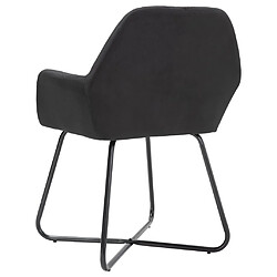 Acheter vidaXL Chaises à manger lot de 2 noir tissu