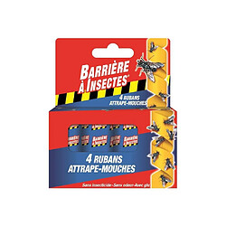 BARRIERE A INSECTES Ruban attrape-mouches - 4 rouleaux