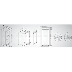 Acheter Schneider Réfrigérateur encastrable 1 porte SCRL122EA2, 197 litres, Niche de 122 cm,