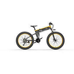 Bezior X1500, vélo électrique pliant 1500W, 40km/h, moteur 12.8AH, Noir jaune