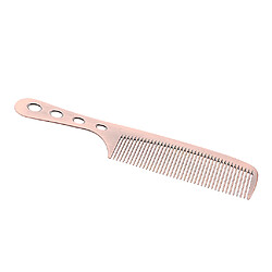 Avis Espace Aluminium Coupe De Cheveux Antistatique Styling Coiffure Peigne De Barbier Or Rose