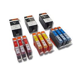 vhbw 12x cartouche d'encre compatible lot pour HP Officejet 7000 