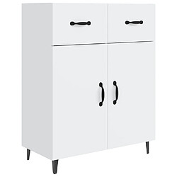 Maison Chic Buffet,Meuble de Rangement,commode pour salon,Cuisine blanc 69,5x34x90 cm bois d'ingénierie -MN73033