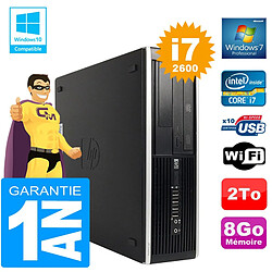 PC HP Compaq 8300 SFF Core I7-2600 Ram 8Go Disque 2 To Graveur DVD Wifi W7 - Occasion