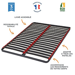 Avis Ebac Matelas mousse + Sommier métal C39 90x200 Madere - Hauteur 24 cm - Soutien ferme