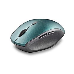 NGS BEE BLUE: Souris ergonomique sans fil avec boutons silencieux. DPI réglable: 800/1200/1600. Droiters. Plug & Play. COuleur bleue.