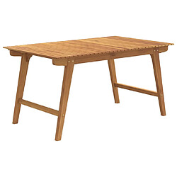 vidaXL Table de jardin 150x90x75 cm Bois d'acacia solide