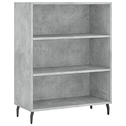 Acheter Maison Chic Buffet,Meuble de Rangement,commode pour salon,Cuisine gris béton 69,5x32,5x180 cm bois d'ingénierie -MN12007